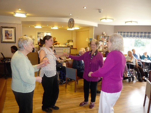 Britten Court, residents dancing